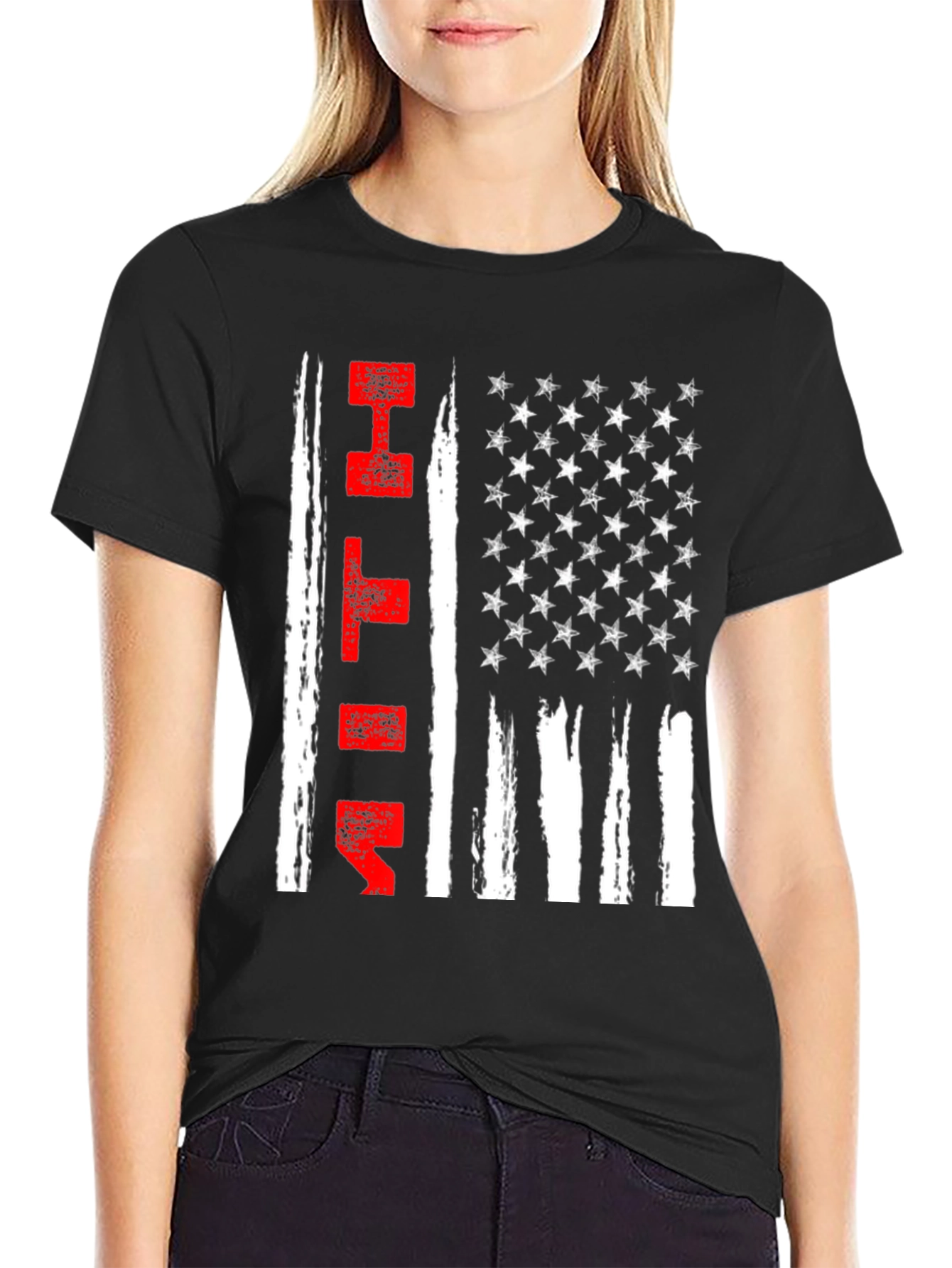 USA Flag Patriotic Fitness T-Shirt