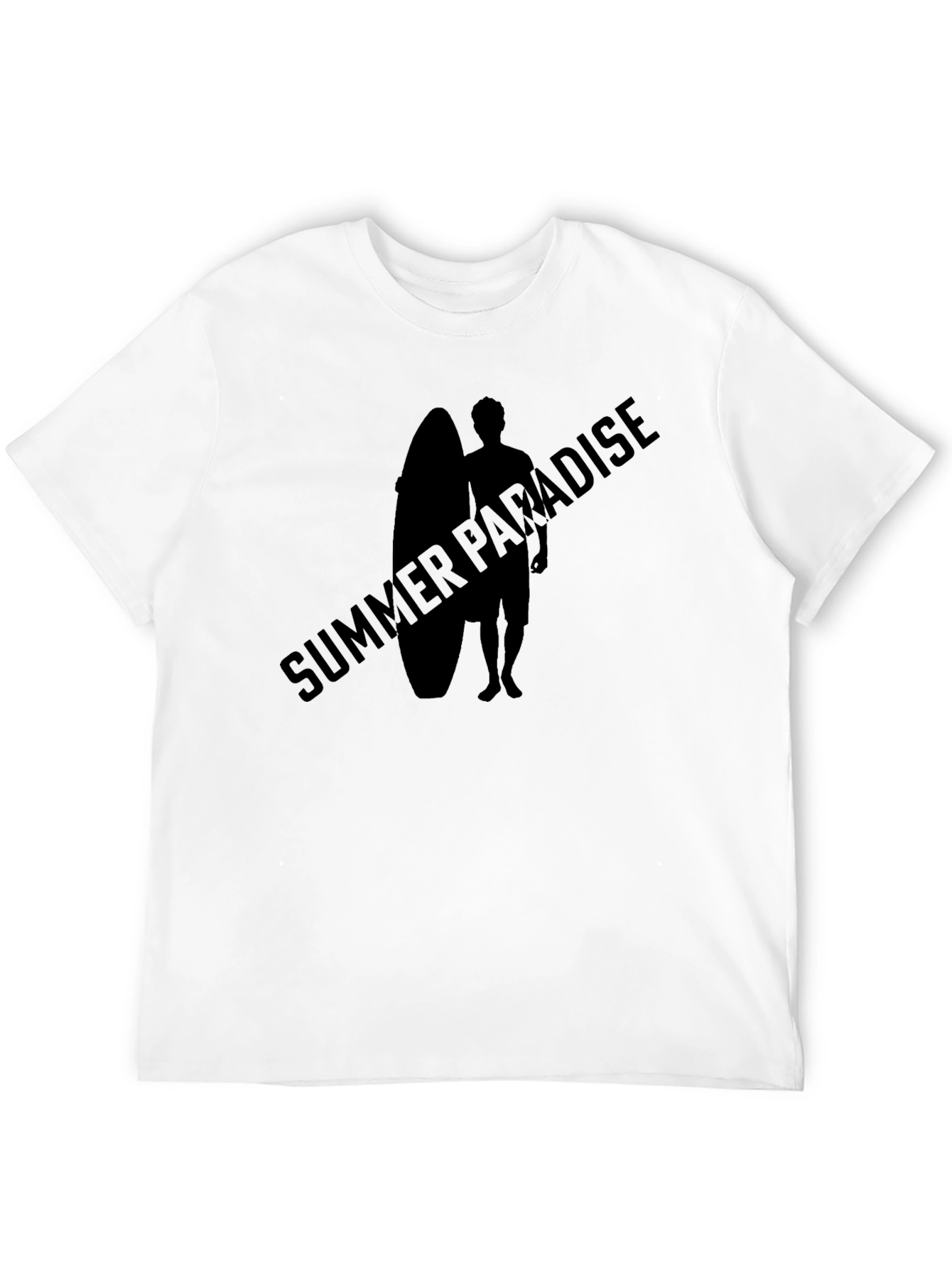 Summer Paradise Graphic Tee - Black