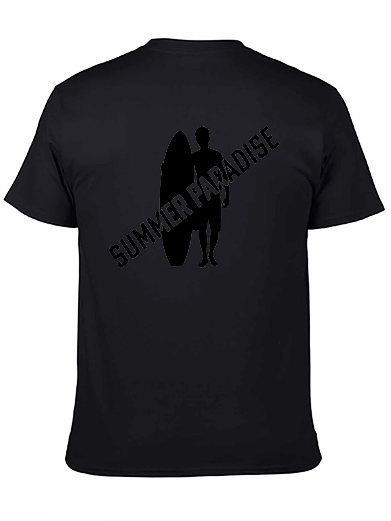 Summer Paradise Graphic Tee - Black