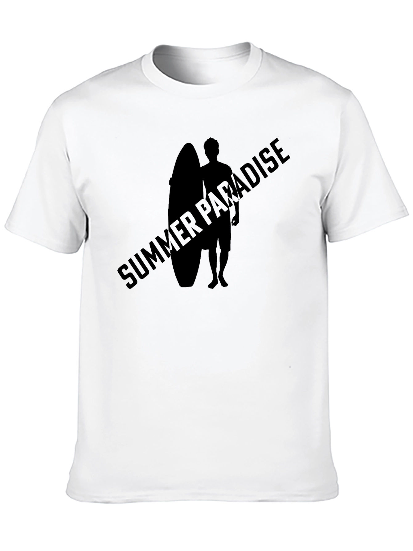 Summer Paradise Graphic Tee - Black