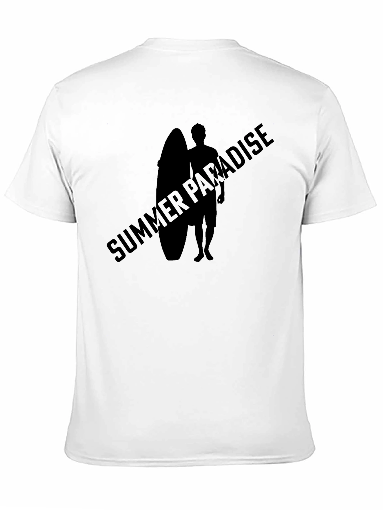 Summer Paradise Graphic Tee - Black