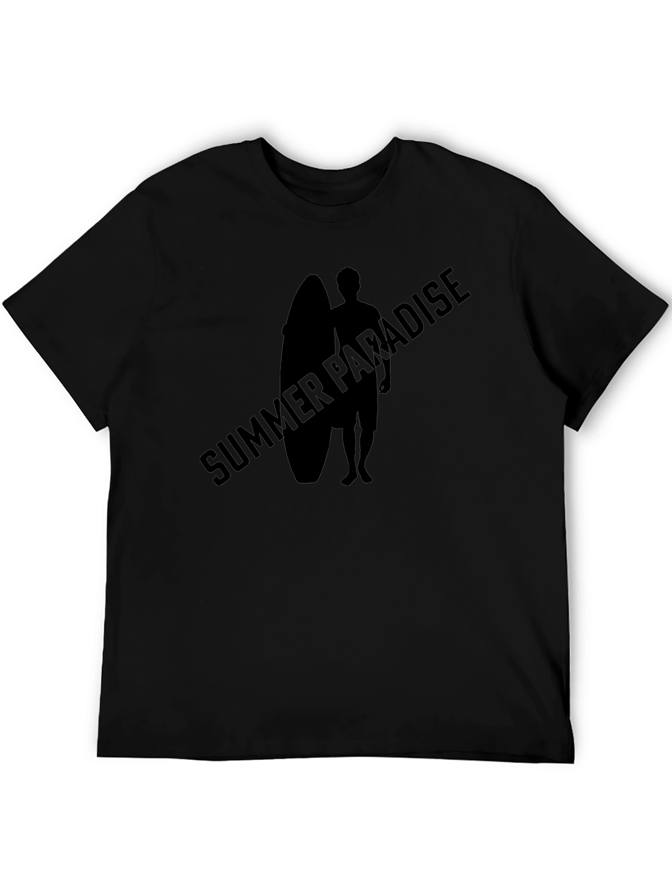 Summer Paradise Graphic Tee - Black