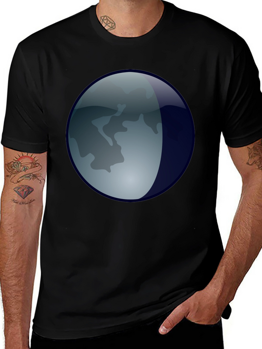 Lunar Orb T-Shirt - Black Graphic Tee