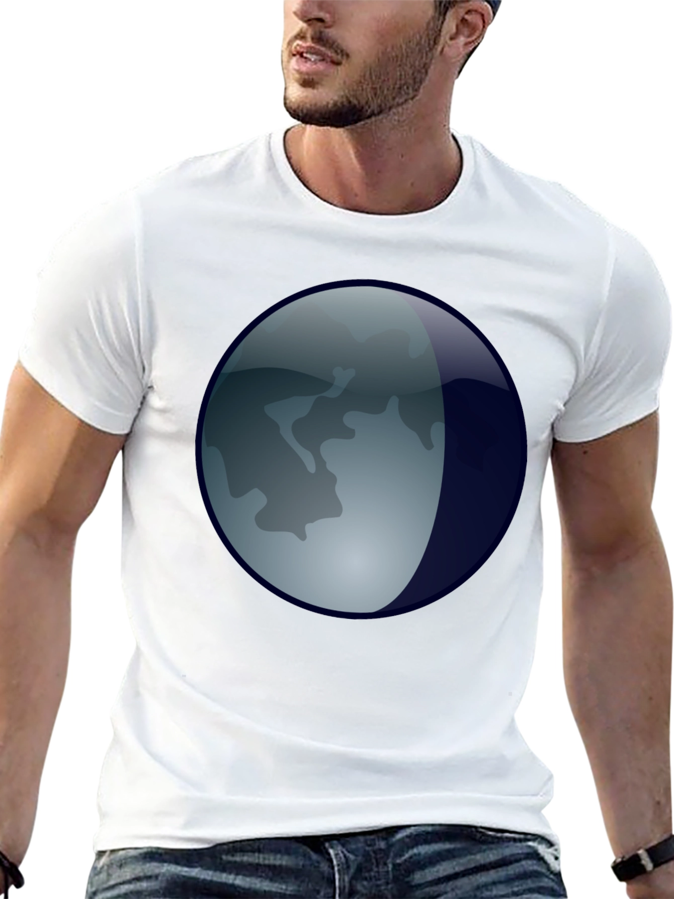 Lunar Orb T-Shirt - Black Graphic Tee