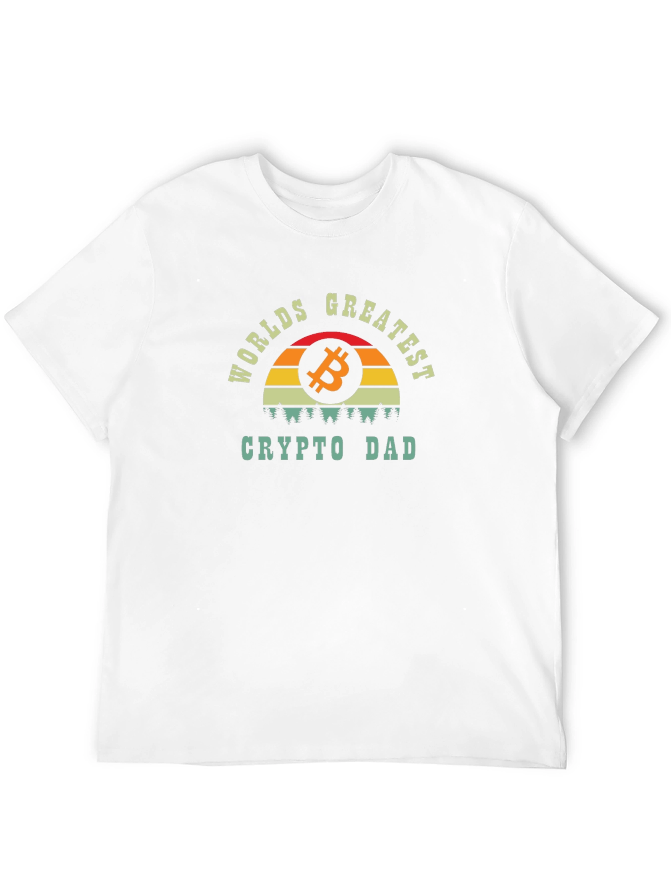 Worlds Greatest Crypto Dad T-Shirt Bitcoin Graphic Tee