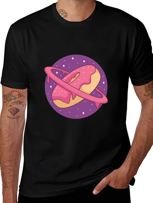 Donut Planet Graphic Tee - Space Foodie Style