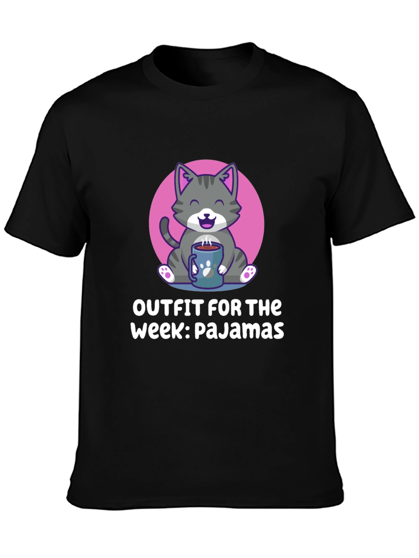 Cute Cat Pajama Outfit T-Shirt