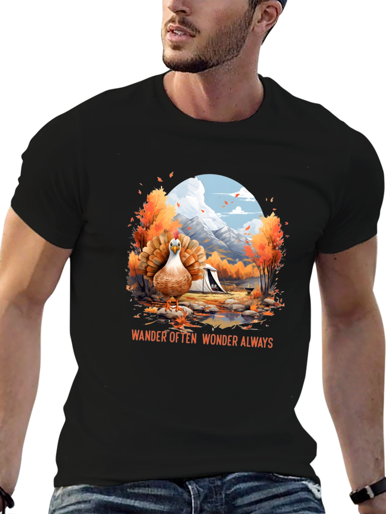 Wander Often Turkey Graphic T-Shirt