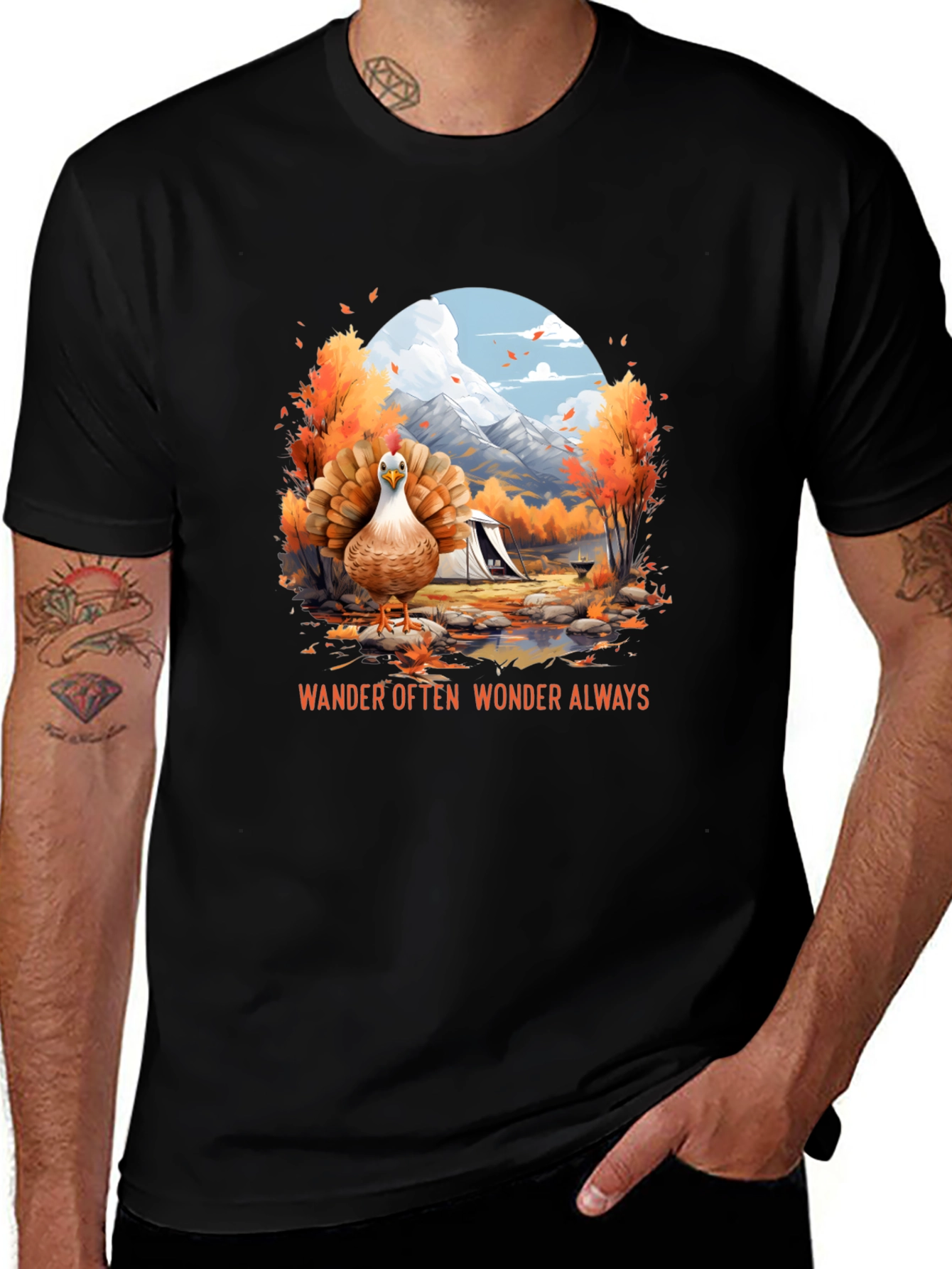 Wander Often Turkey Graphic T-Shirt