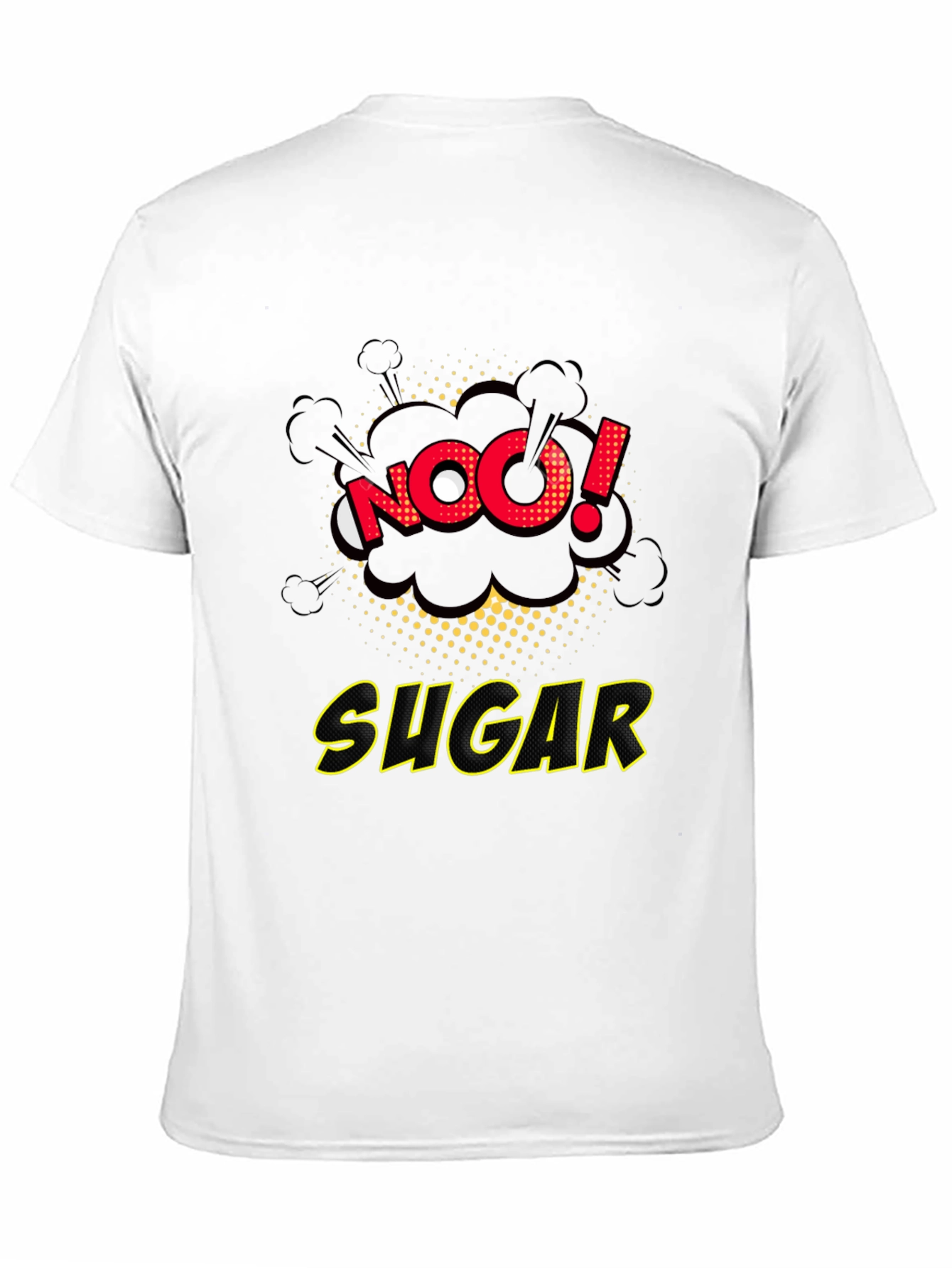 No Sugar Graphic Tee - Comic Book Style