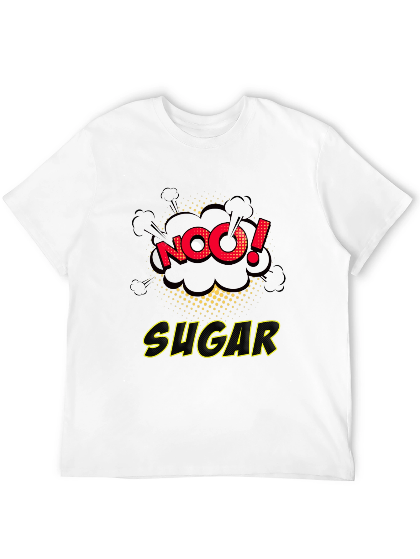 No Sugar Graphic Tee - Comic Book Style