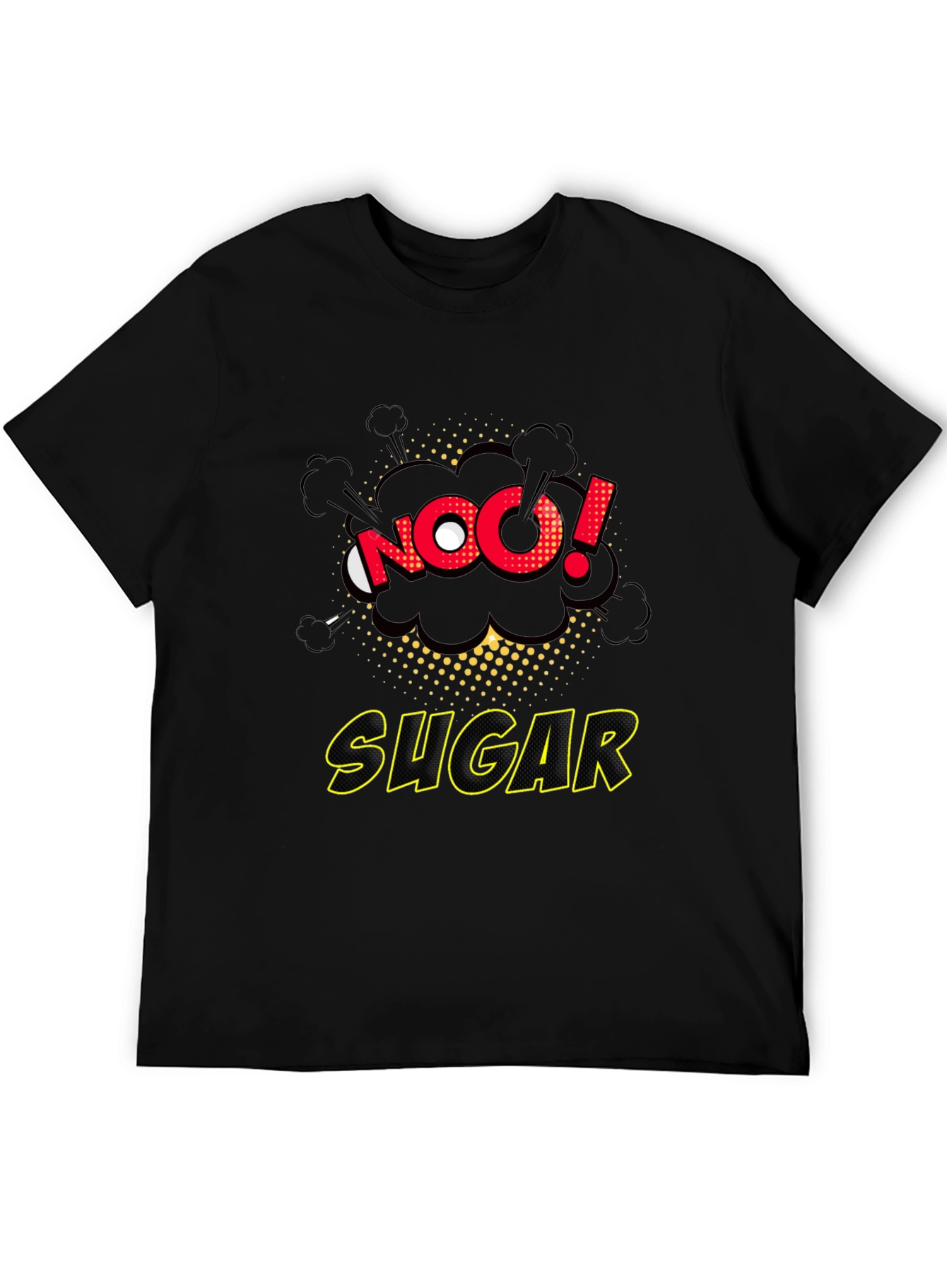 No Sugar Graphic Tee - Comic Book Style