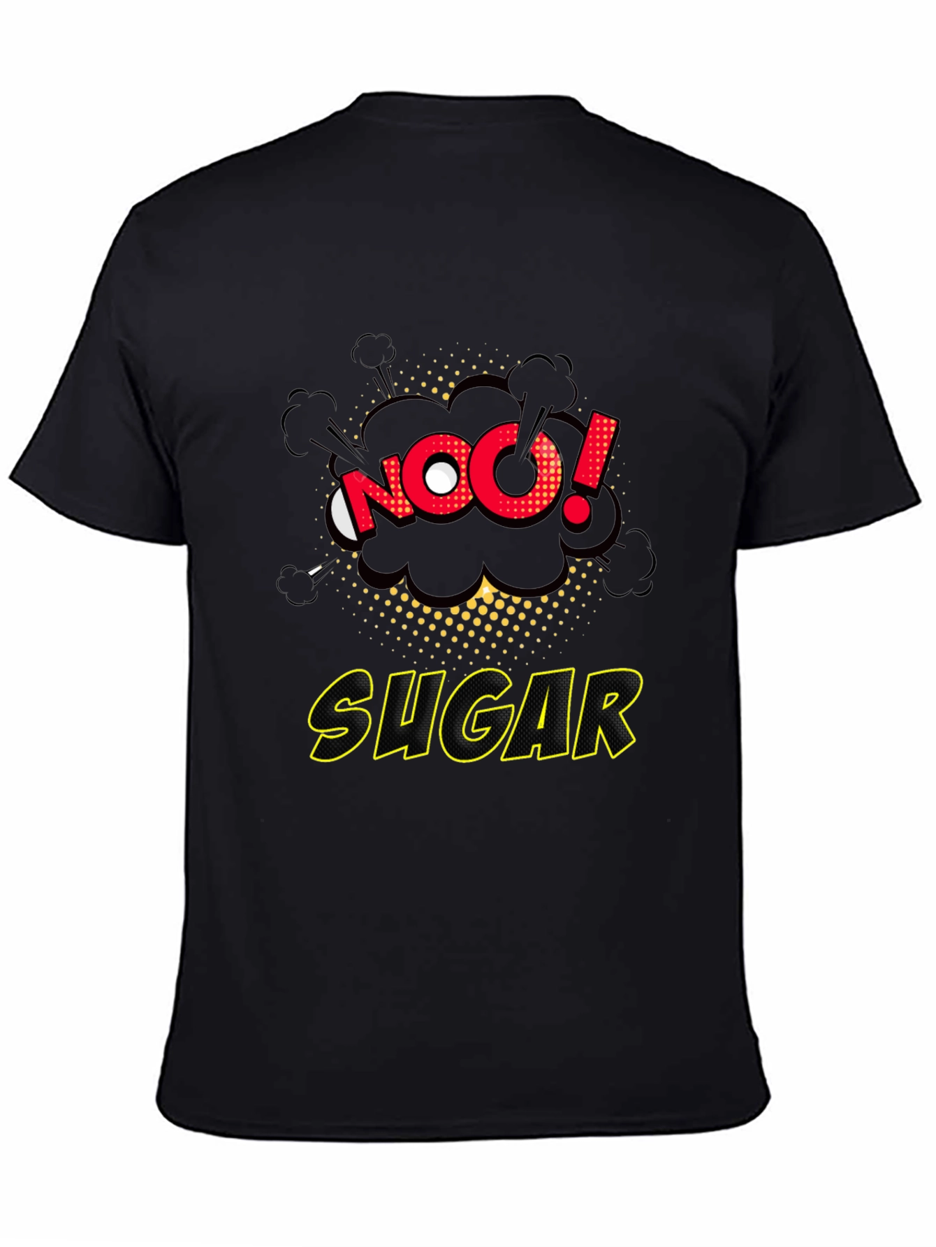 No Sugar Graphic Tee - Comic Book Style