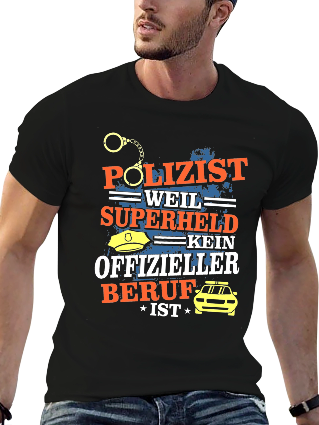 Funny German Police Officer Hero T-Shirt