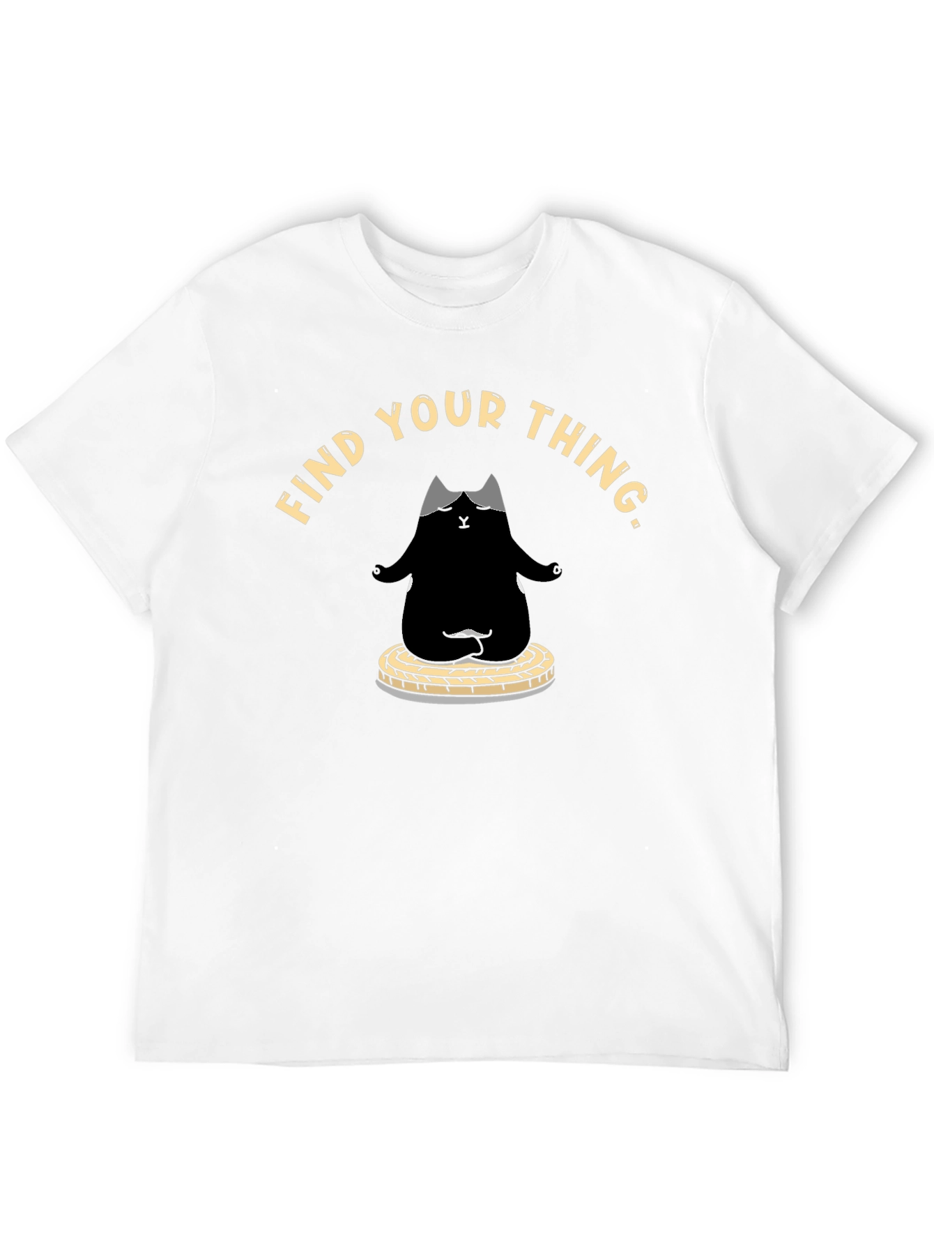 Find Your Thing Cat Meditation T-Shirt