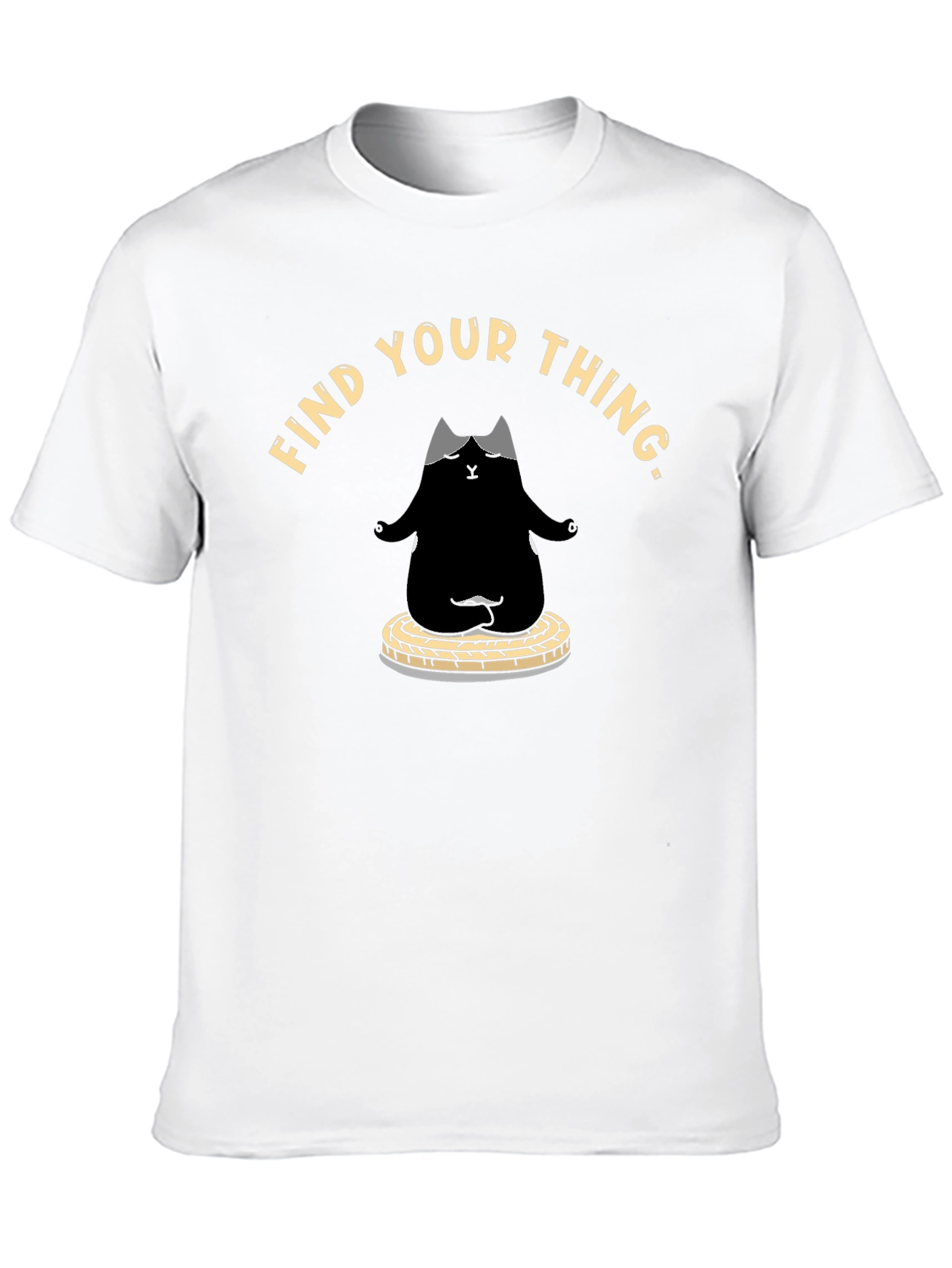 Find Your Thing Cat Meditation T-Shirt