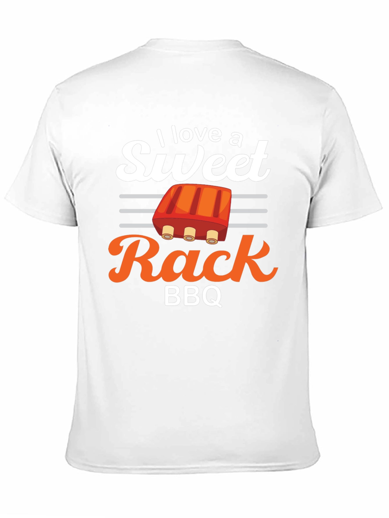 Sweet Rack BBQ T-Shirt - Novelty Ribs Tee