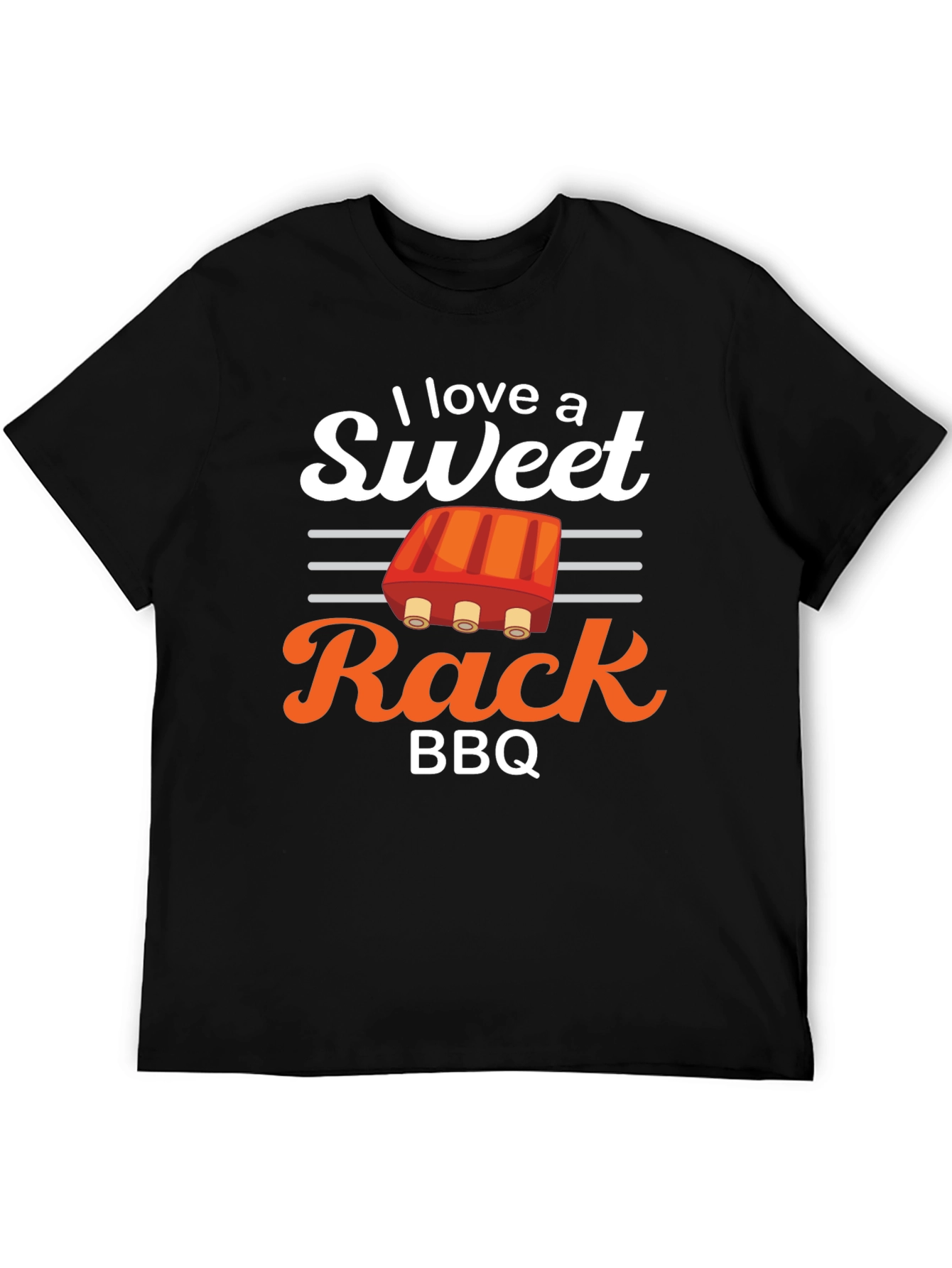 Sweet Rack BBQ T-Shirt - Novelty Ribs Tee