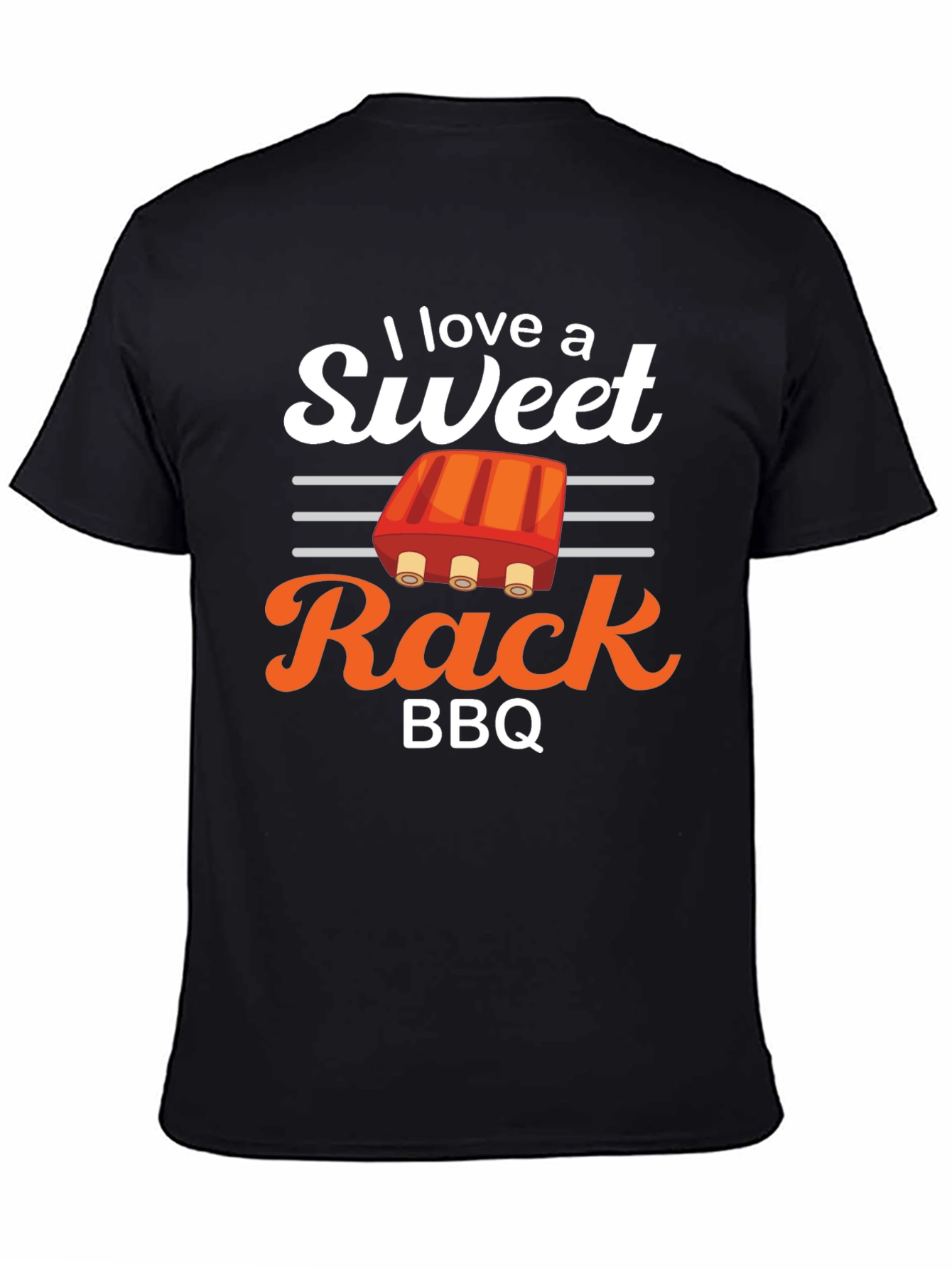 Sweet Rack BBQ T-Shirt - Novelty Ribs Tee