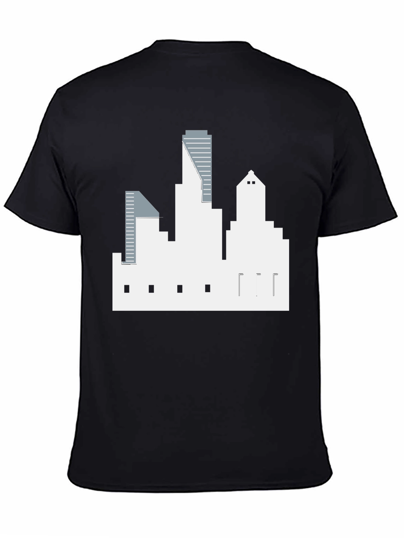 Cityscape Graphic Tee - Mens Black T-Shirt