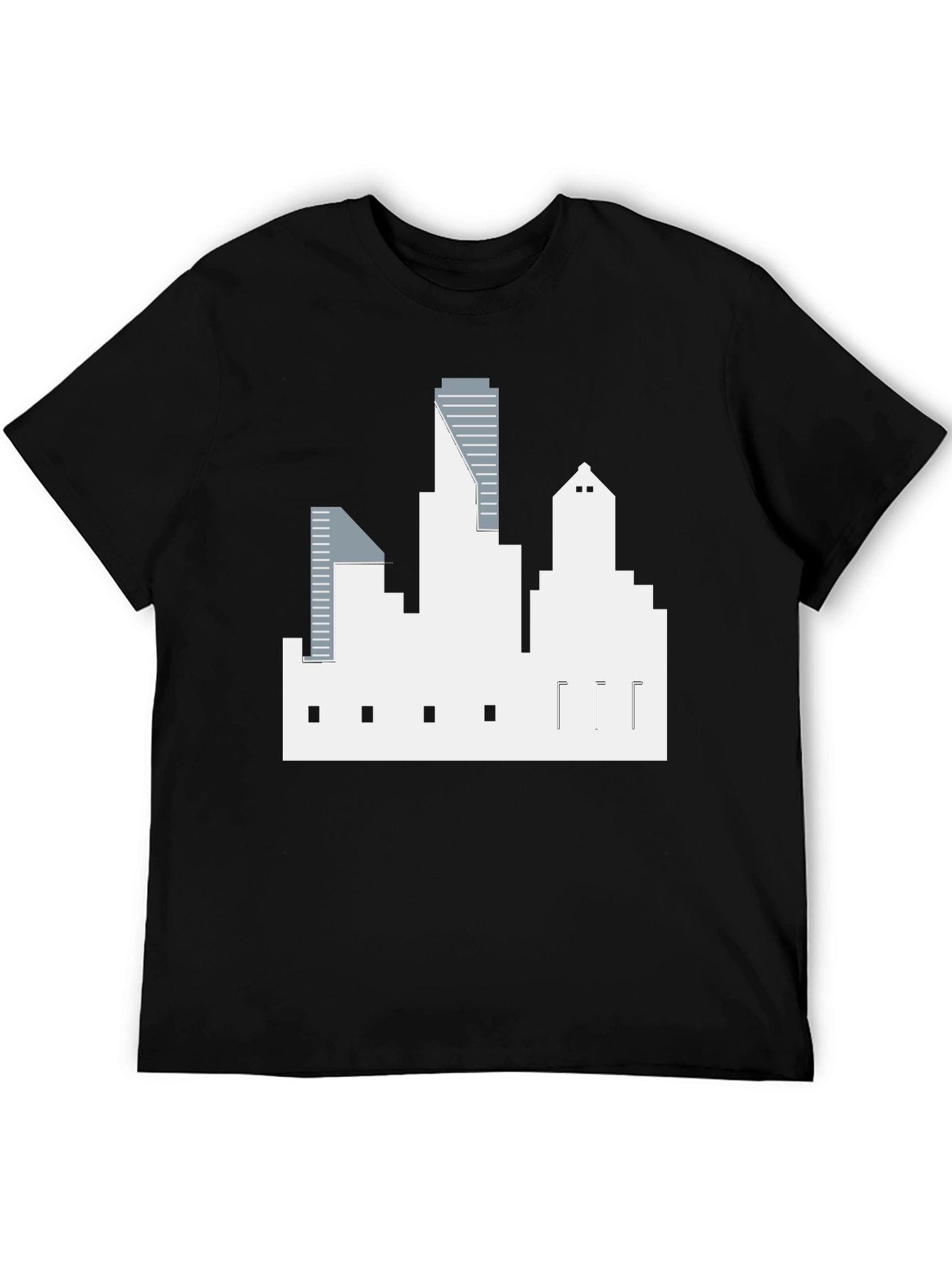 Cityscape Graphic Tee - Mens Black T-Shirt