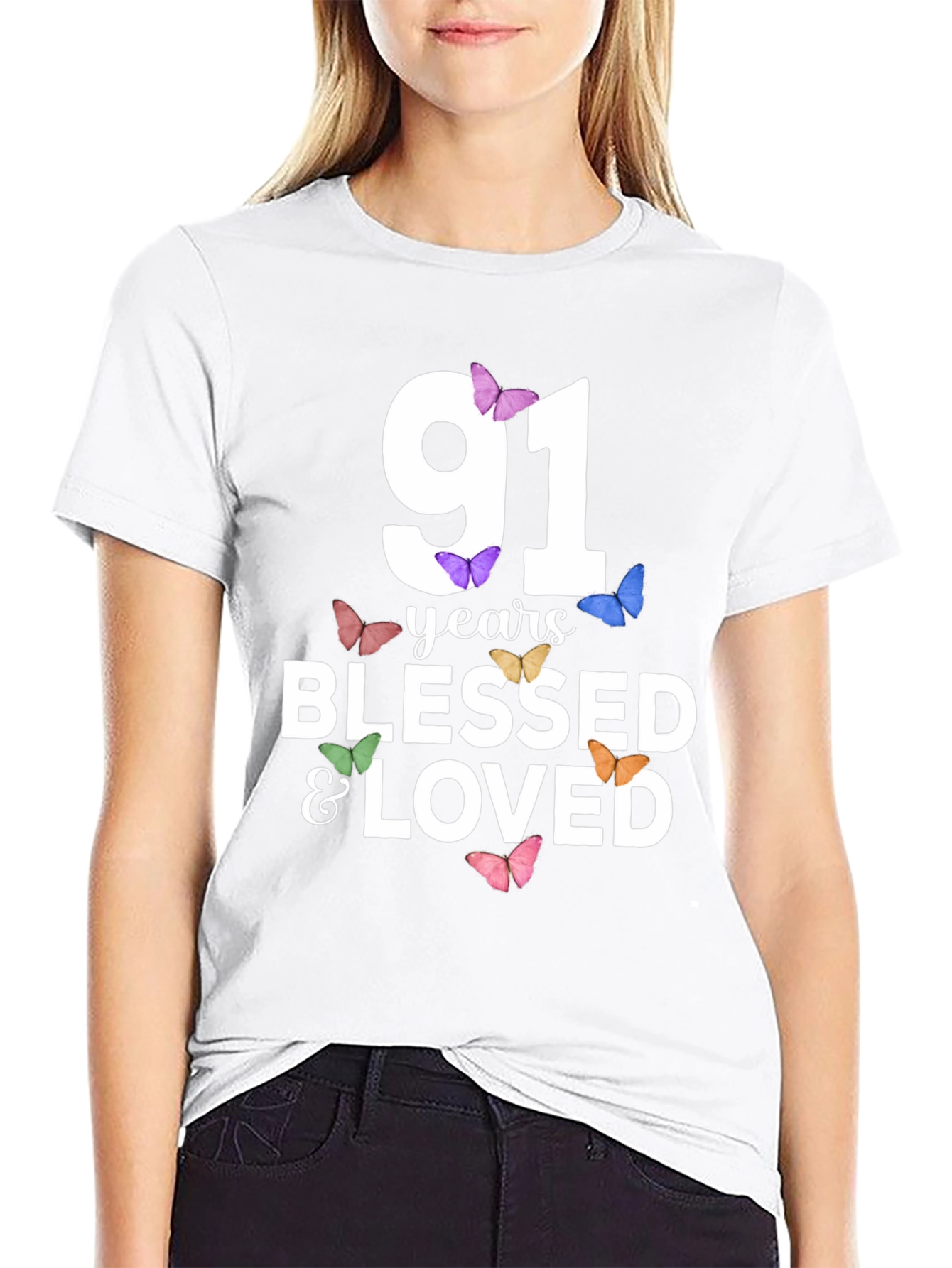 91 Years Blessed & Loved T-Shirt