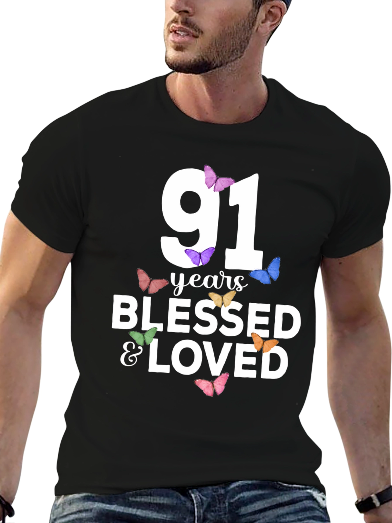 91 Years Blessed & Loved T-Shirt