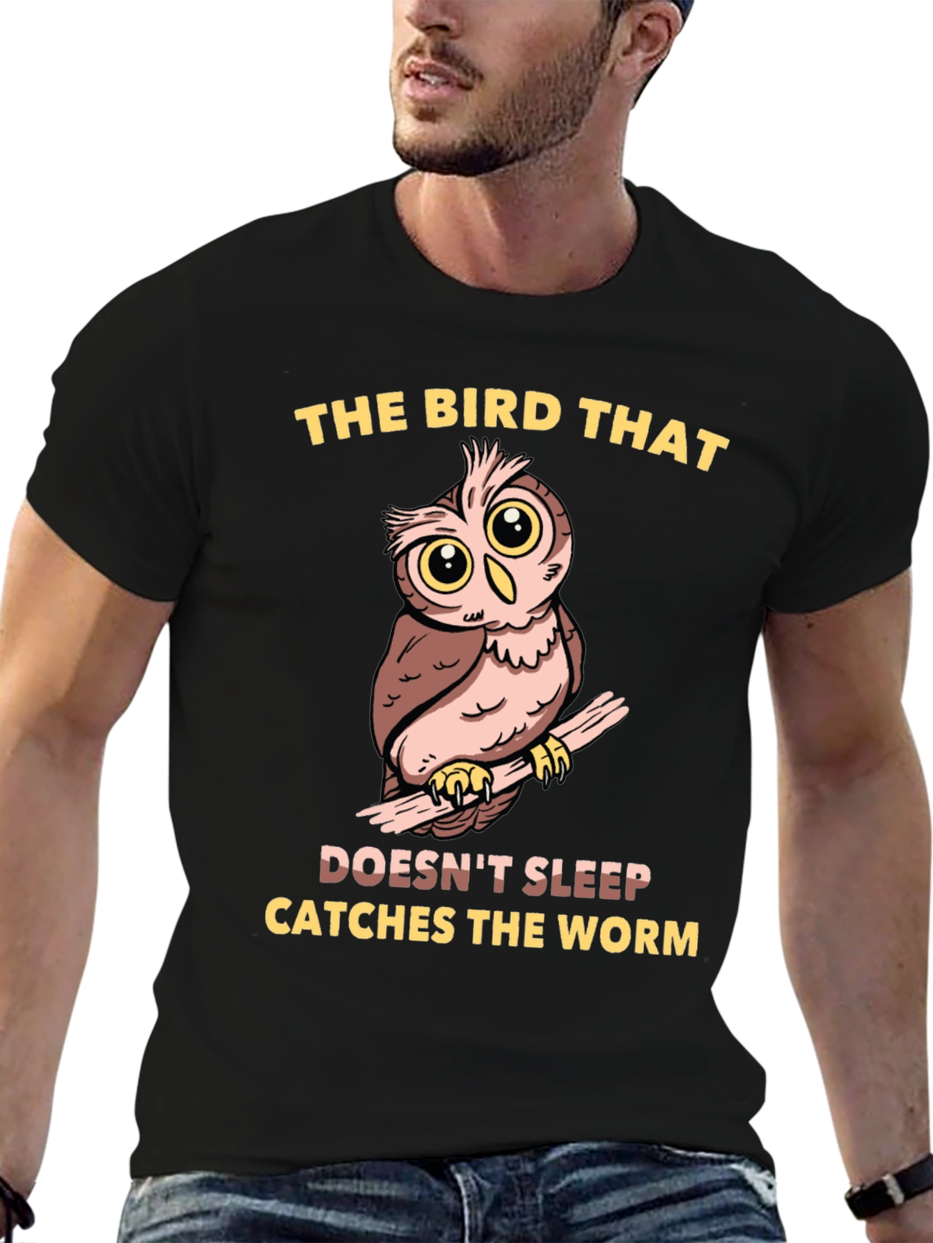 Owl T-Shirt - The Bird That Doesnt Sleep...
