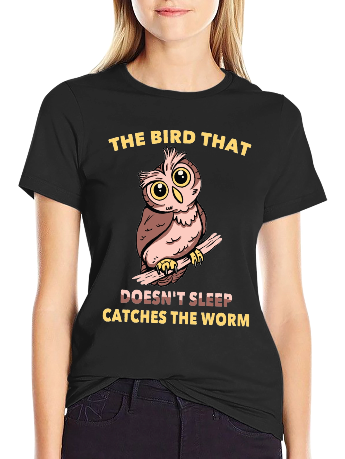 Owl T-Shirt - The Bird That Doesnt Sleep...