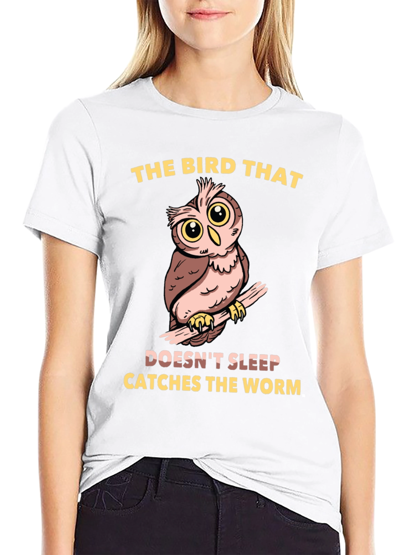 Owl T-Shirt - The Bird That Doesnt Sleep...