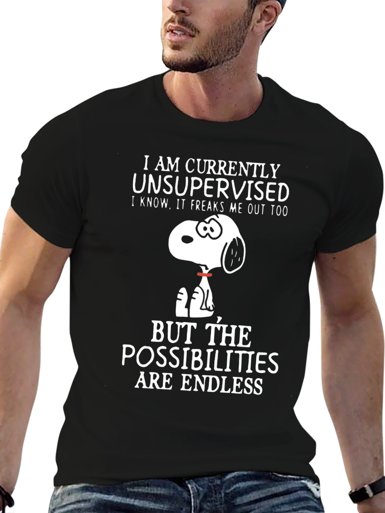 Unsupervised Snoopy T-Shirt - Endless Possibilities