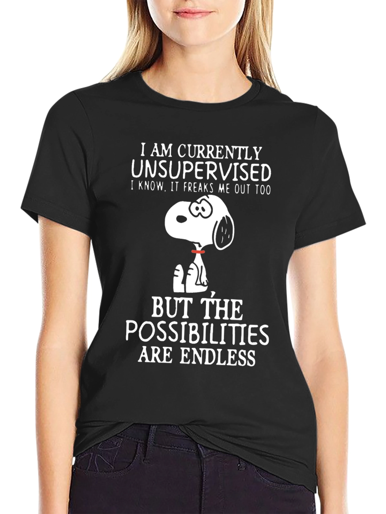 Unsupervised Snoopy T-Shirt - Endless Possibilities