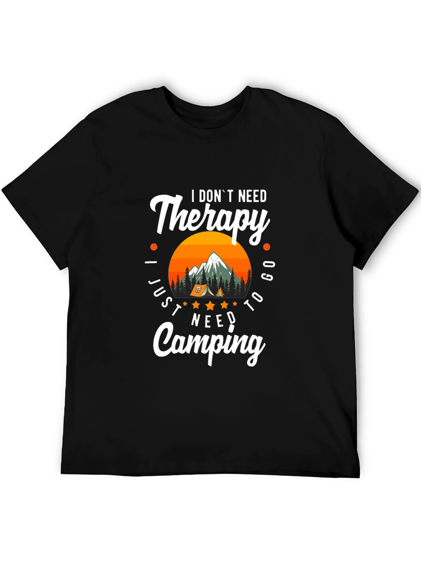 Therapy Camping Graphic T-Shirt