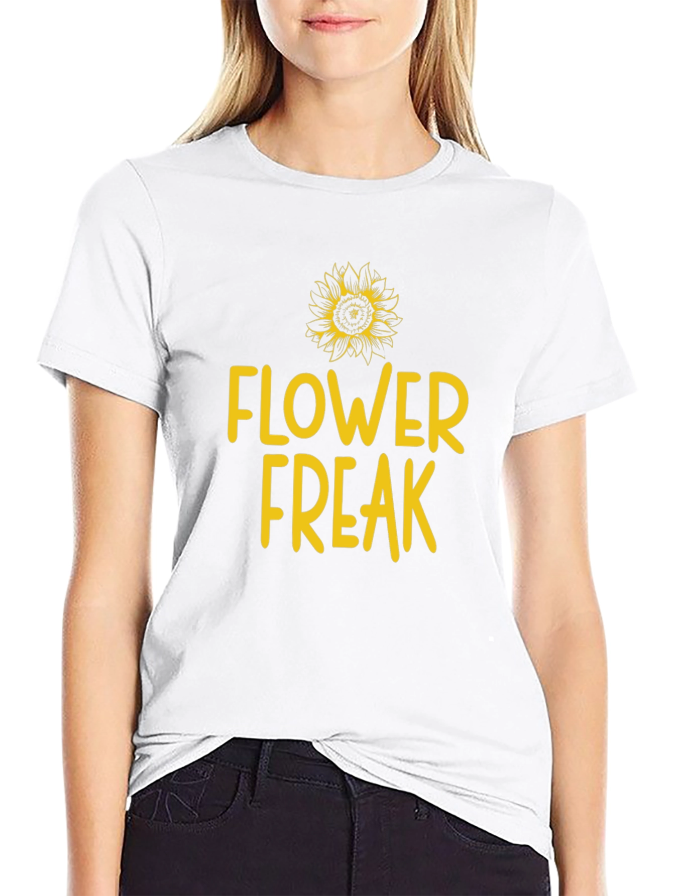 Flower Freak Graphic Tee - Sunflower Lover Shirt