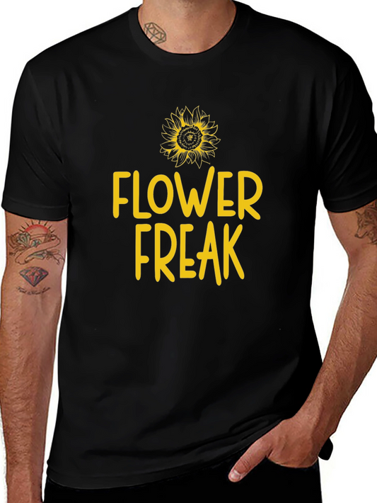 Flower Freak Graphic Tee - Sunflower Lover Shirt
