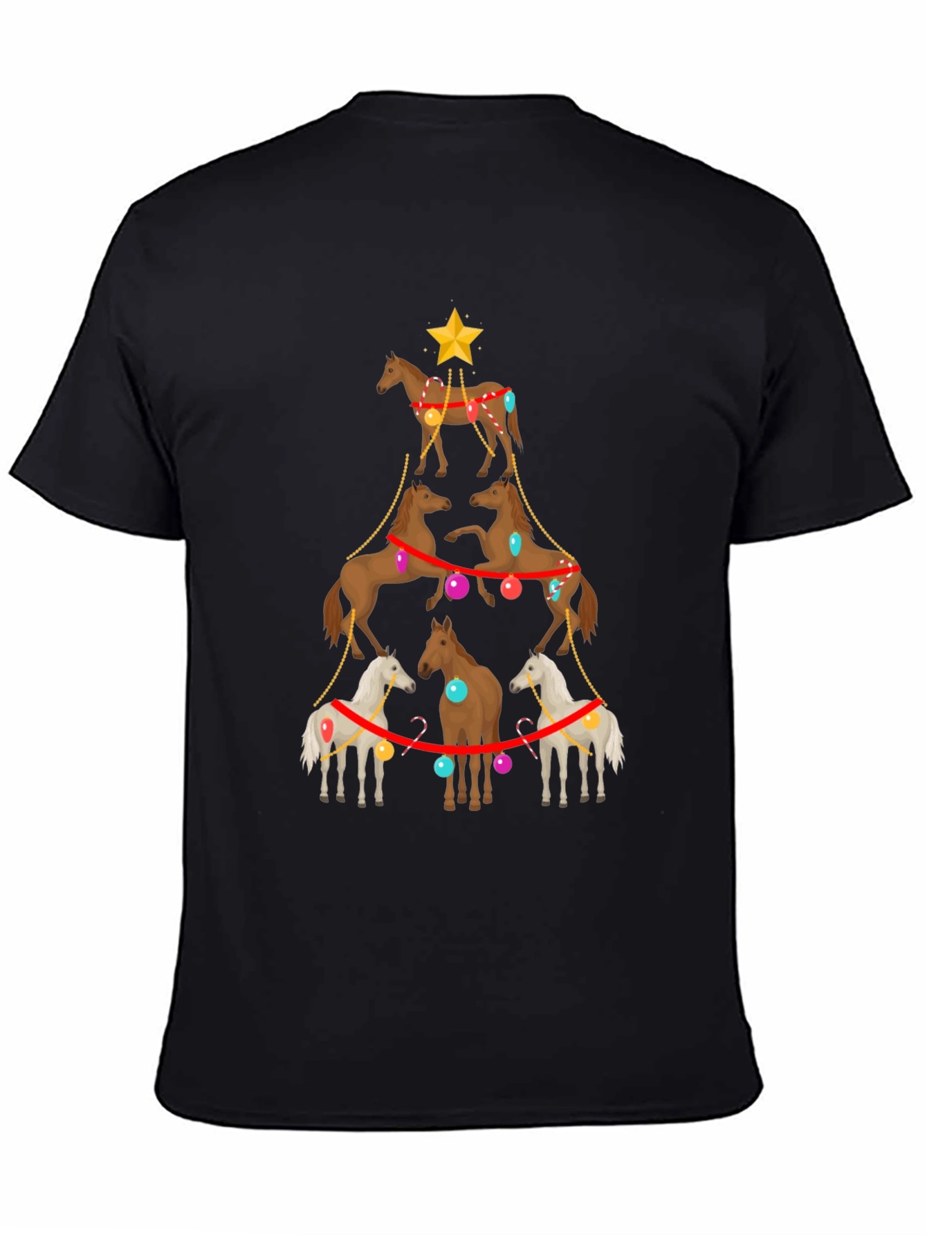 Horse Christmas Tree T-Shirt