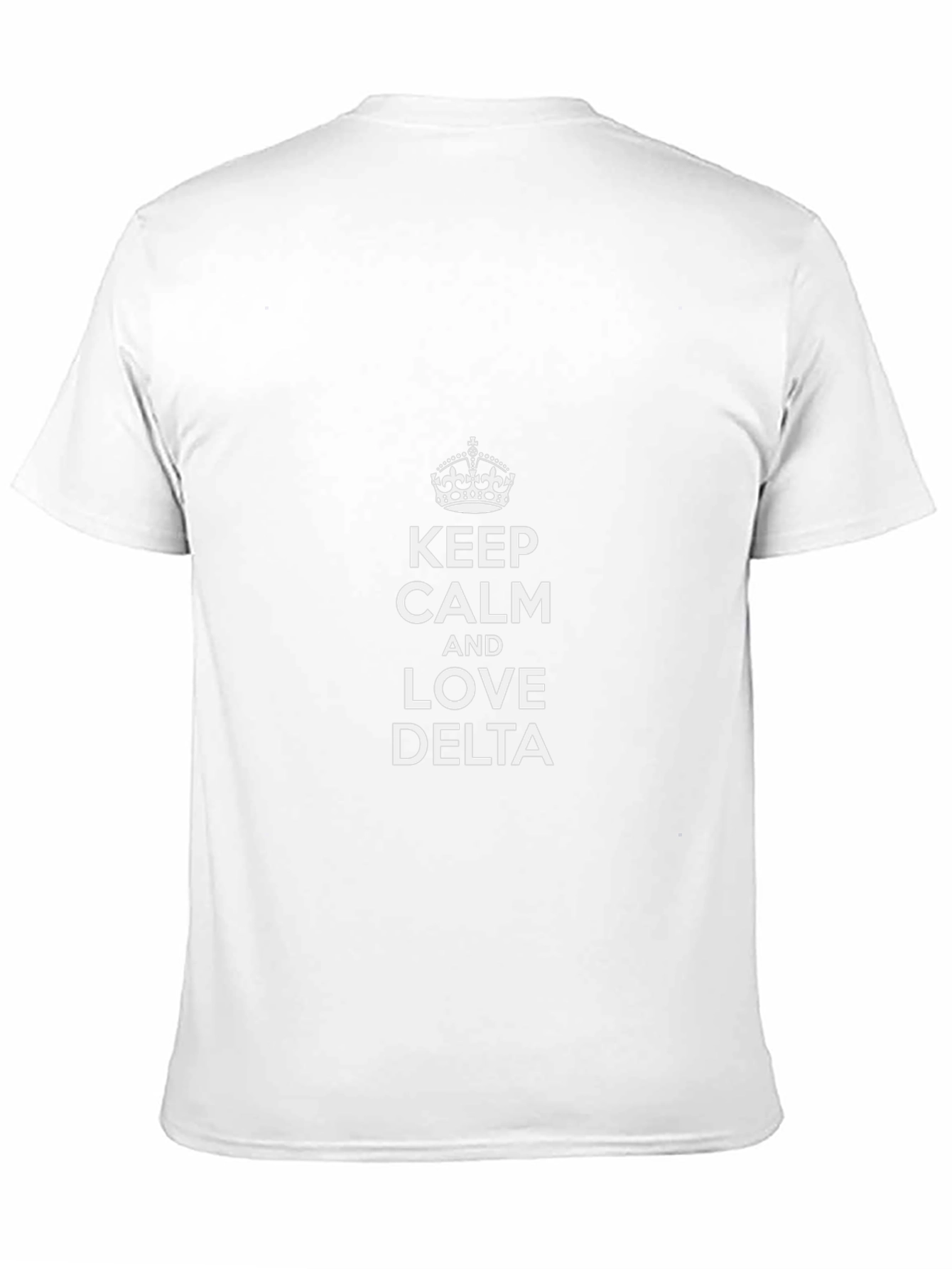 Keep Calm and Love Delta Black T-Shirt