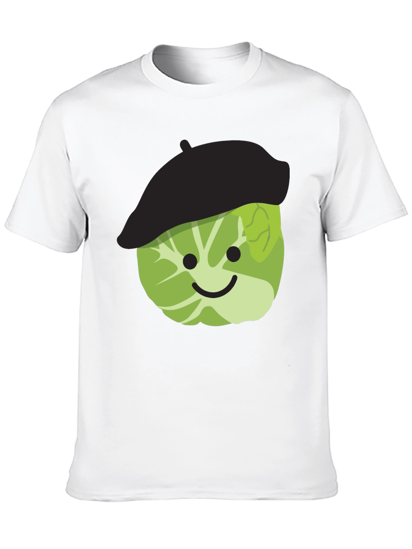 Brussels Sprout Beret Funny T-Shirt
