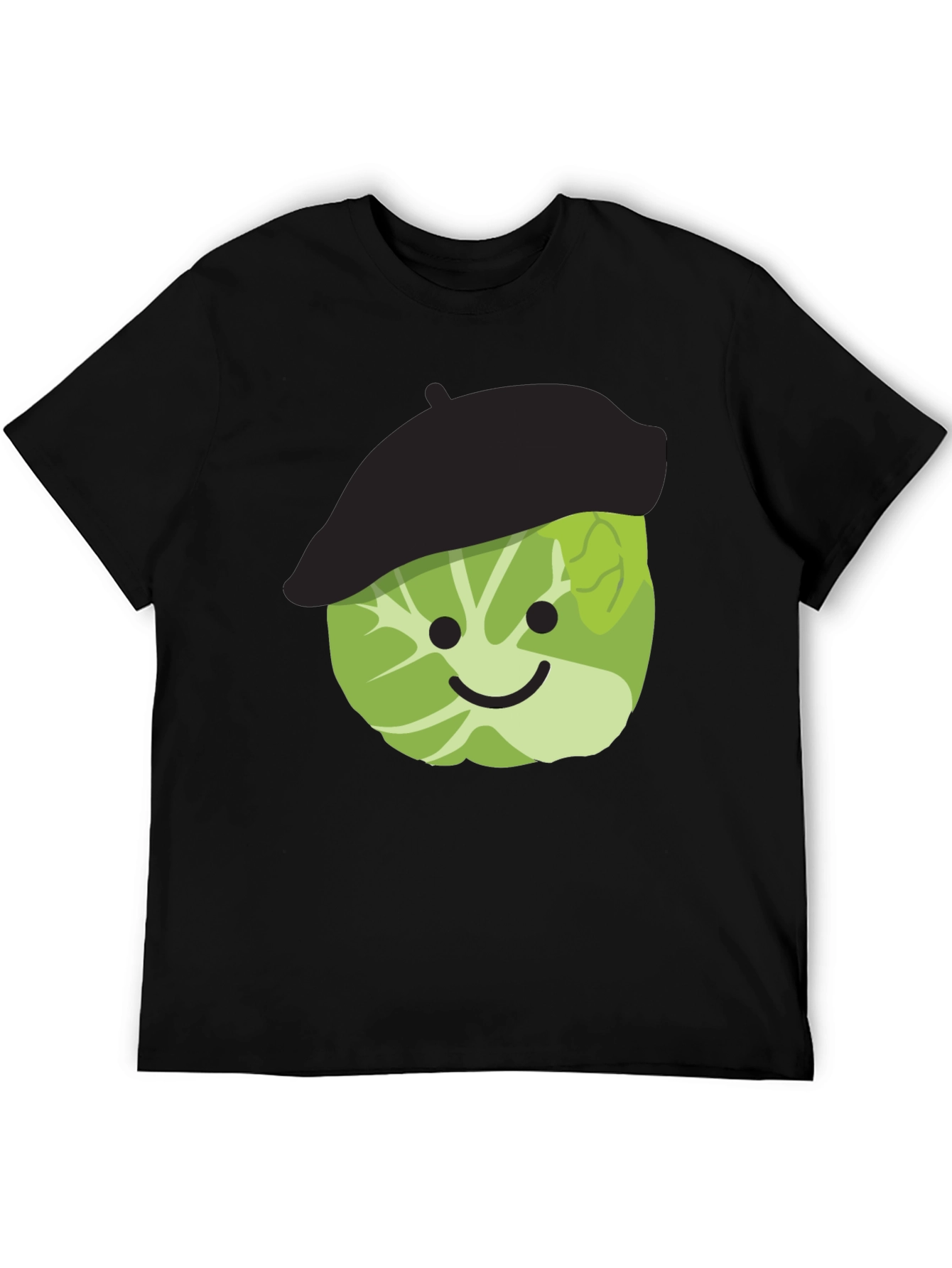Brussels Sprout Beret Funny T-Shirt