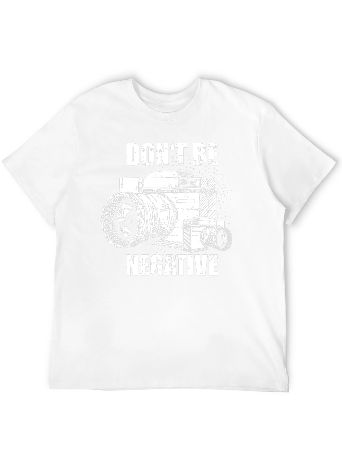Dont Be Negative Camera Graphic T-Shirt