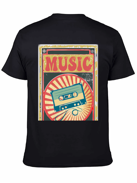 Retro Music Cassette T-Shirt - Vintage Style