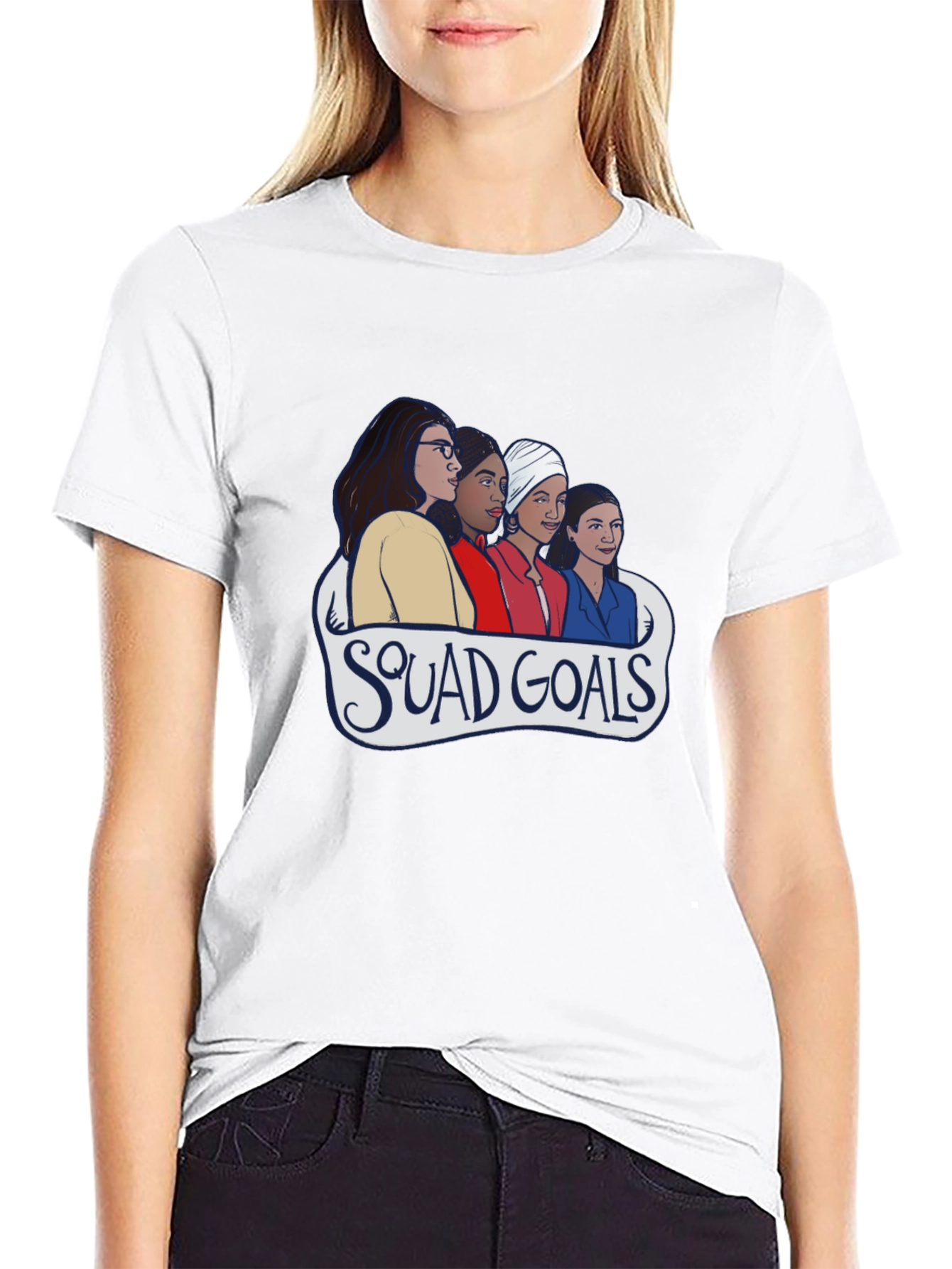 Squad Goals Graphic Tee - Black