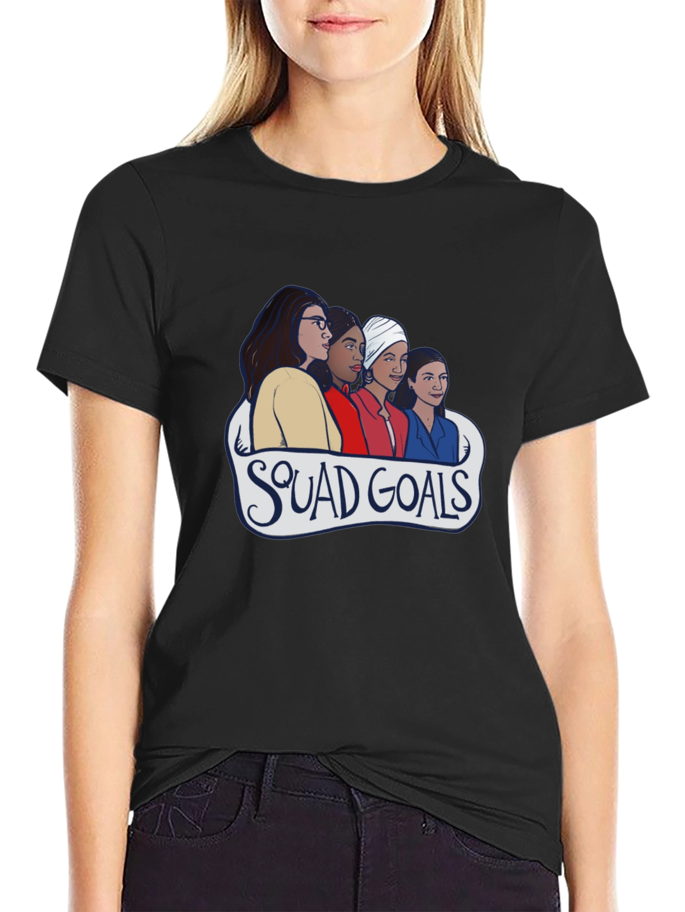 Squad Goals Graphic Tee - Black