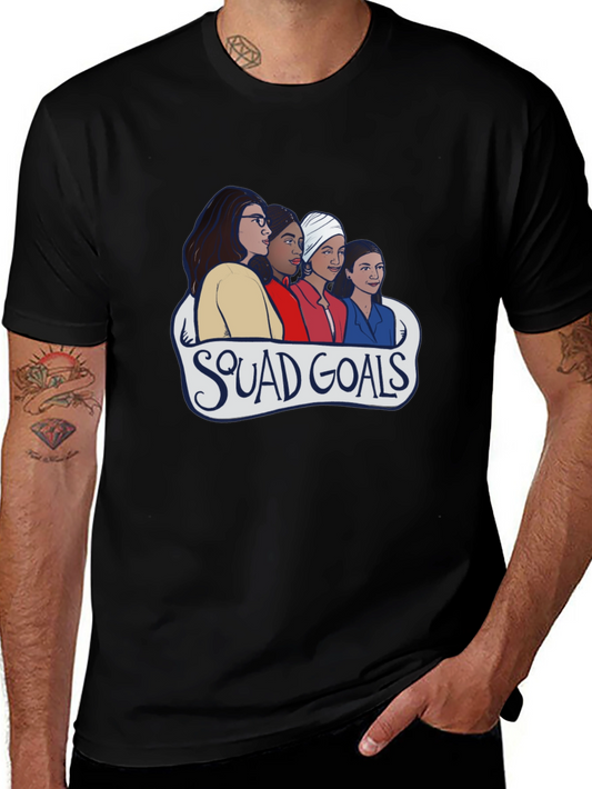 Squad Goals Graphic Tee - Black