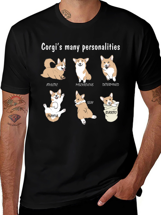 Corgi Personality T-Shirt - Fun Dog Lover Tee