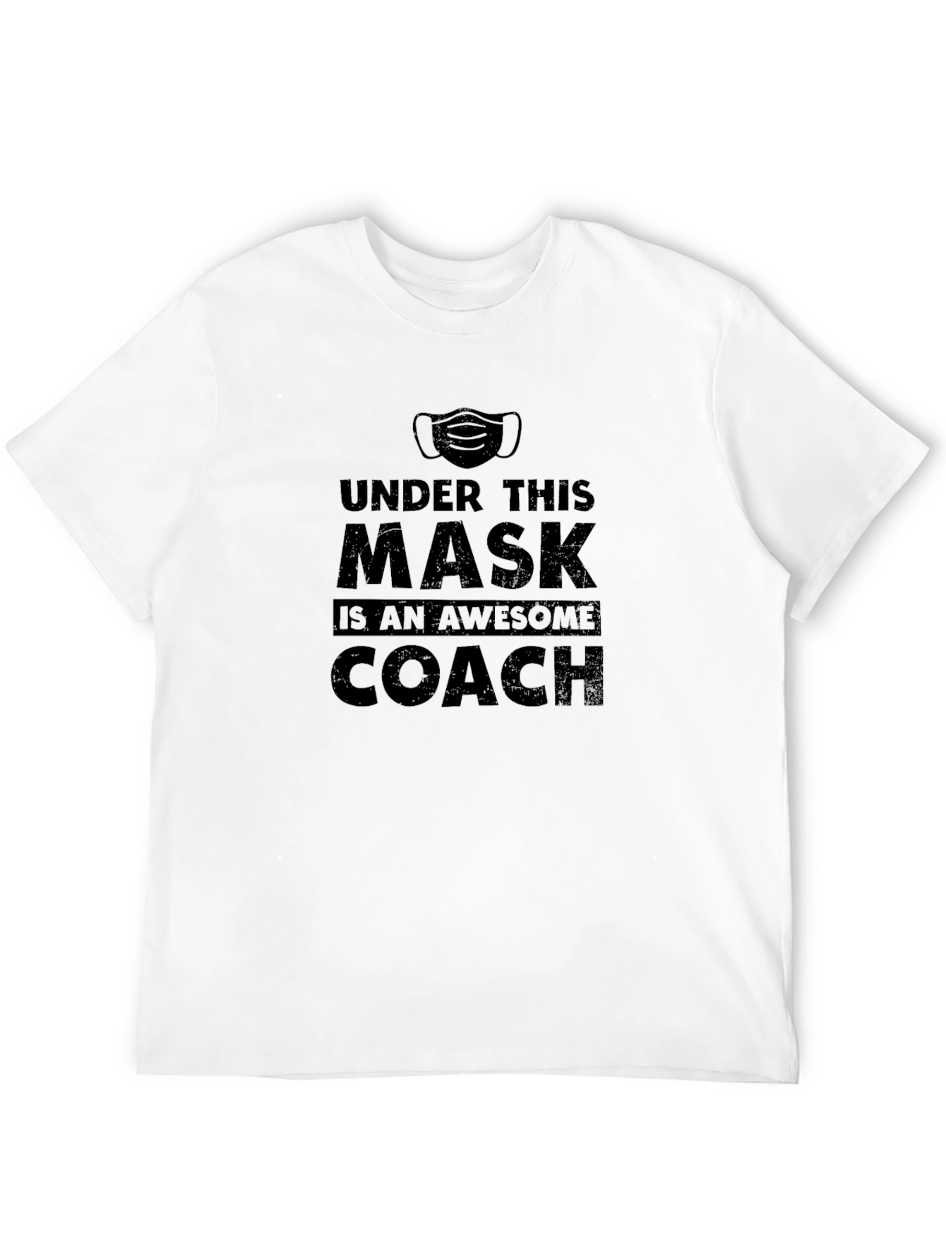 Awesome Coach Mask T-Shirt - Face Covering Graphic Tee