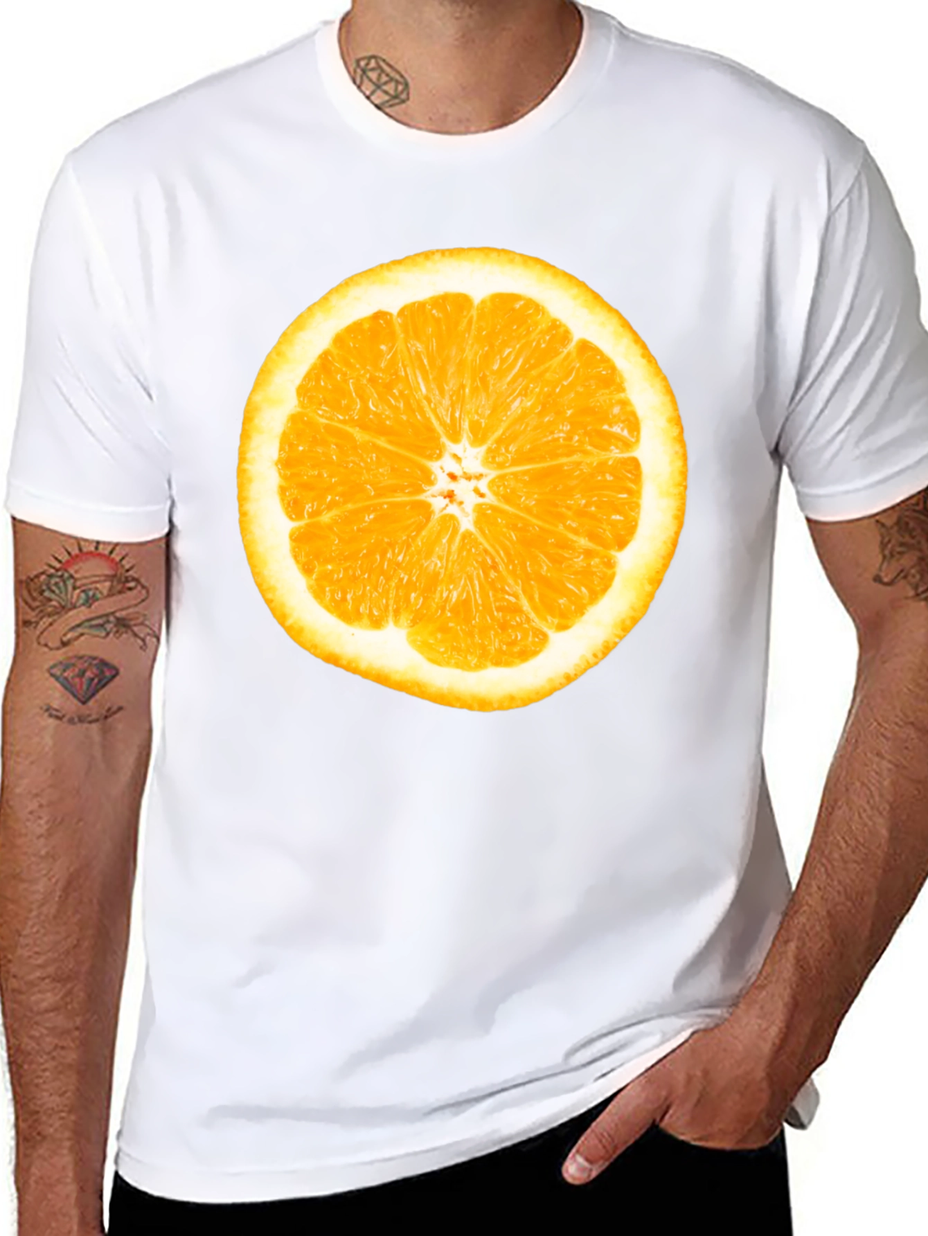 Orange Slice Graphic Tee - Fresh & Fun!