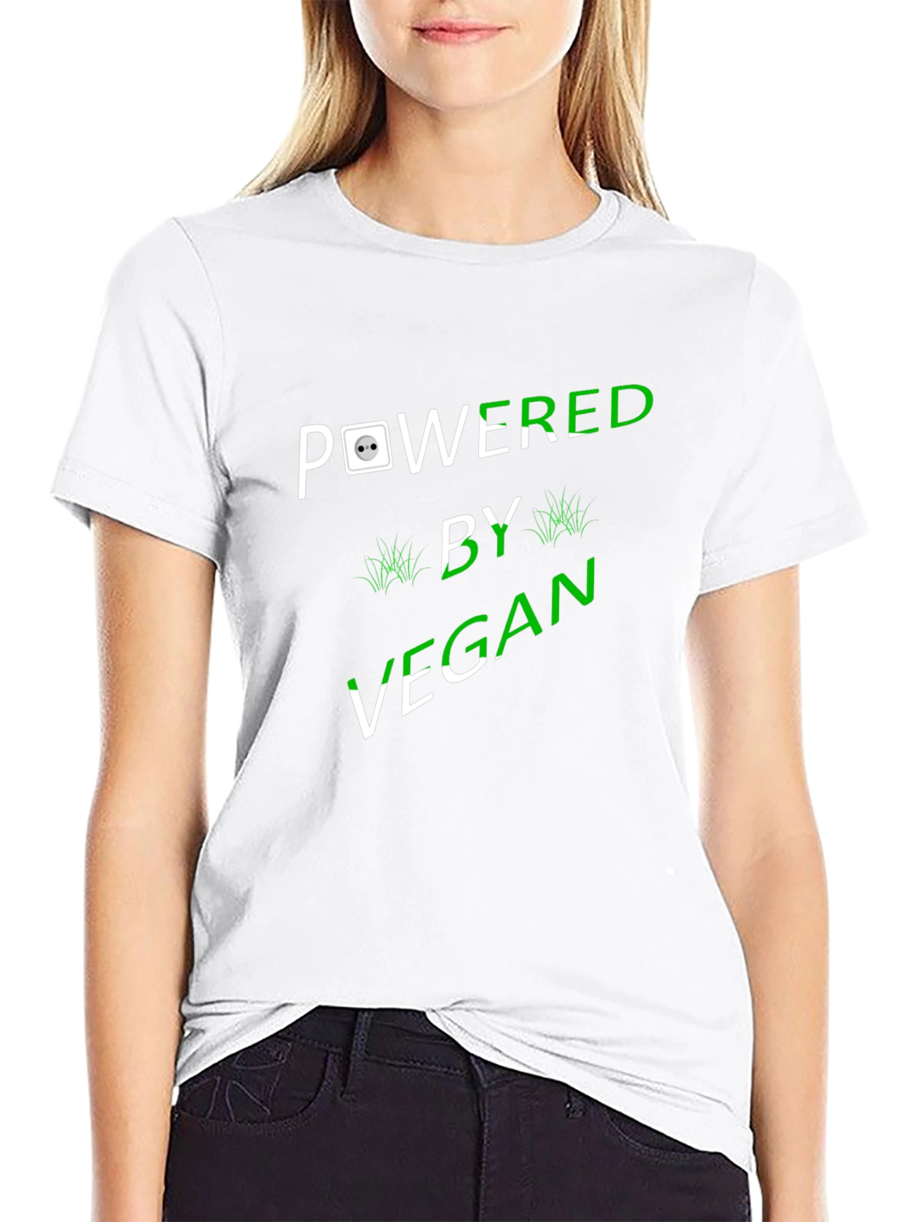 Vegan Powered Black T-Shirt