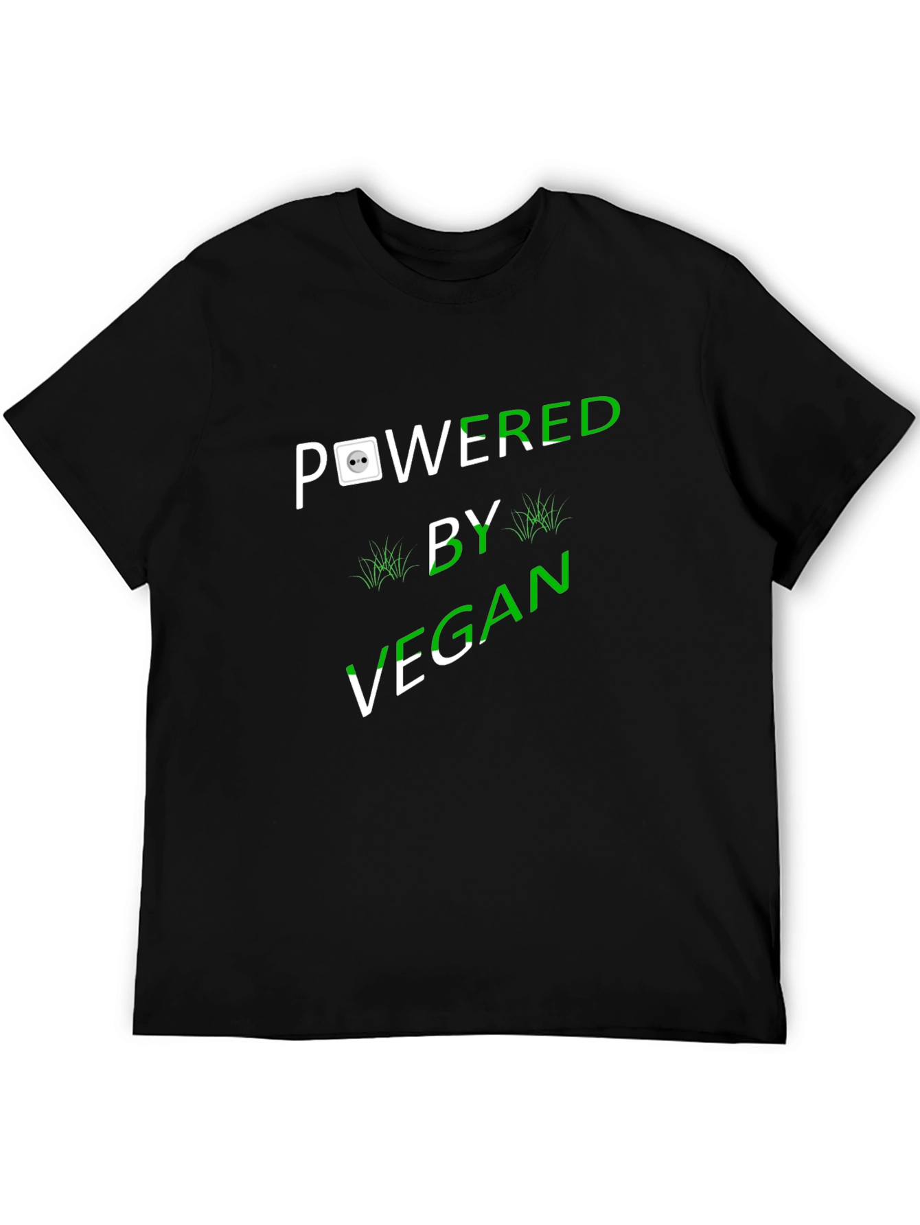 Vegan Powered Black T-Shirt