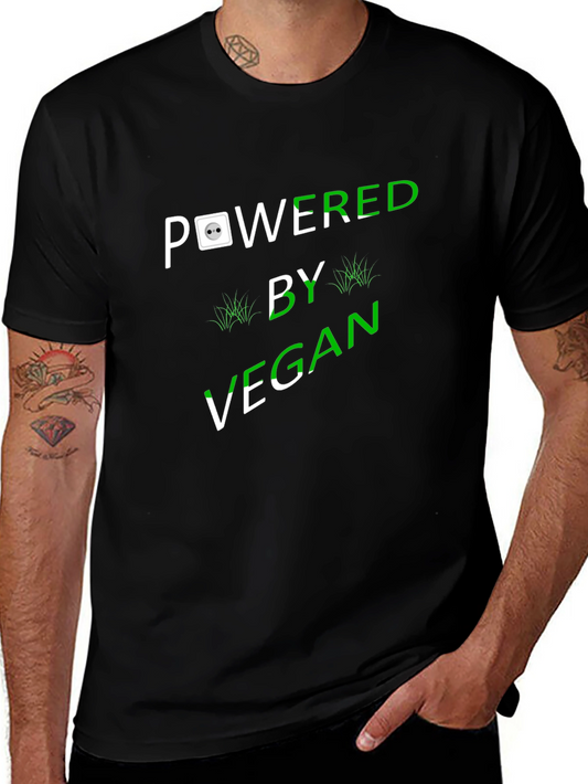 Vegan Powered Black T-Shirt